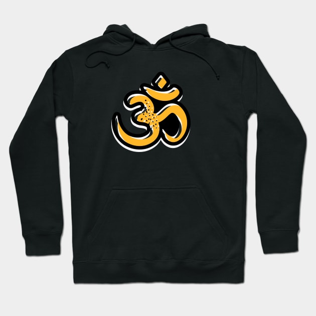 Om Sign Buddhism Zen Spirituality Meditation Hoodie by Foxxy Merch